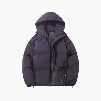 Christian | Herren Kurzer Steppmantel mit Kapuze Winterjacke