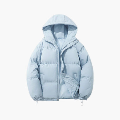 Christian | Herren Kurzer Steppmantel mit Kapuze Winterjacke