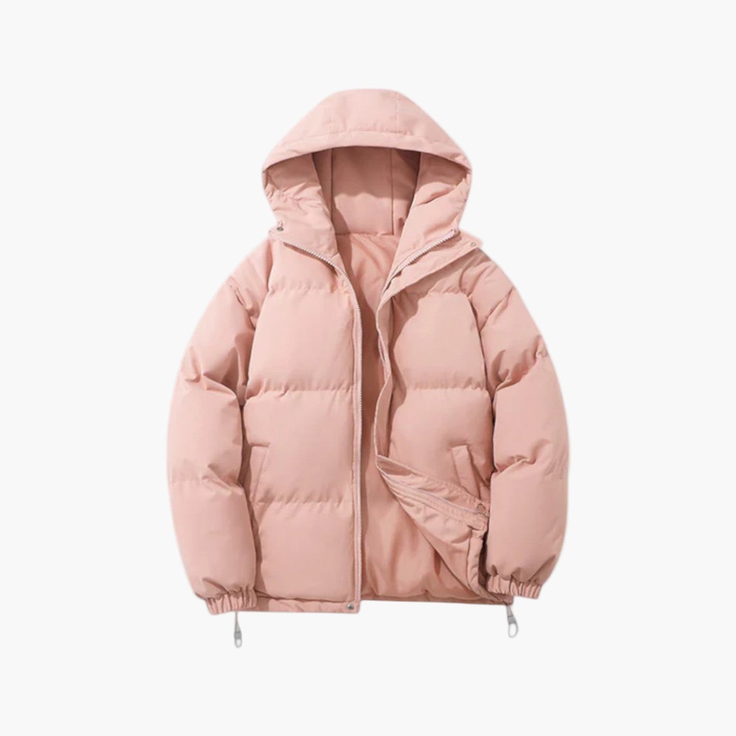 Christian | Herren Kurzer Steppmantel mit Kapuze Winterjacke