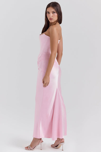 Sabine | Damen Trägerloses Maxi Kleid für Hochzeitsgäste