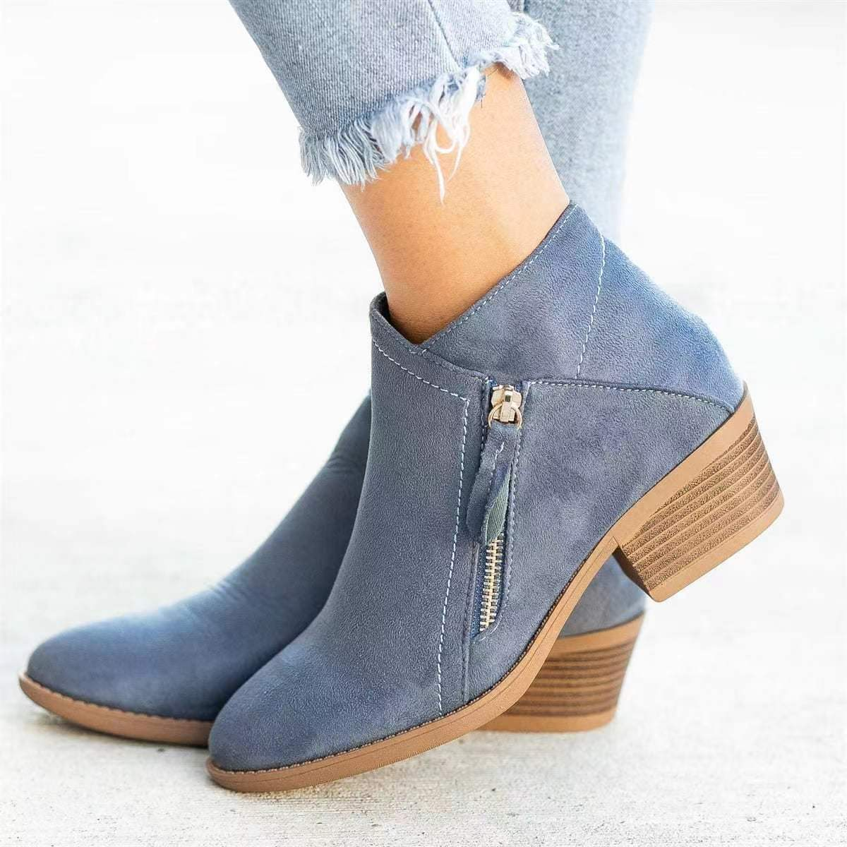 Viola | Damen Herbst Stiefeletten mit Reißverschluss