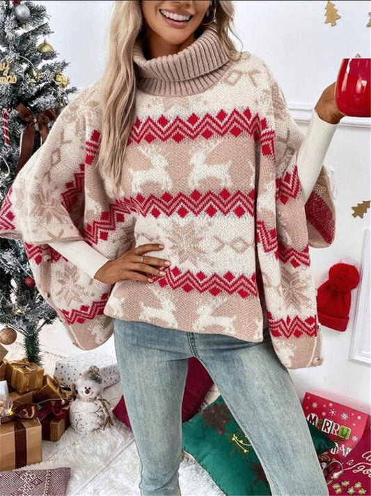Tanja | Damen Frühlings Oversize Rollkragenpullover