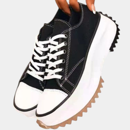 Verena | Damen Trendige Sneaker mit Rundspitze