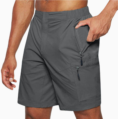 Zacharias | Herren Outdoor-Sportshorts mit Elastischem Bund