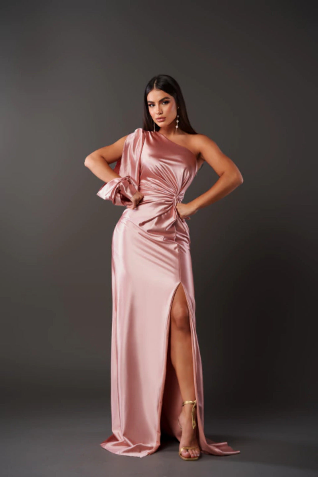 Jasmin | Damen Abendkleid mit Einem Schulterträger