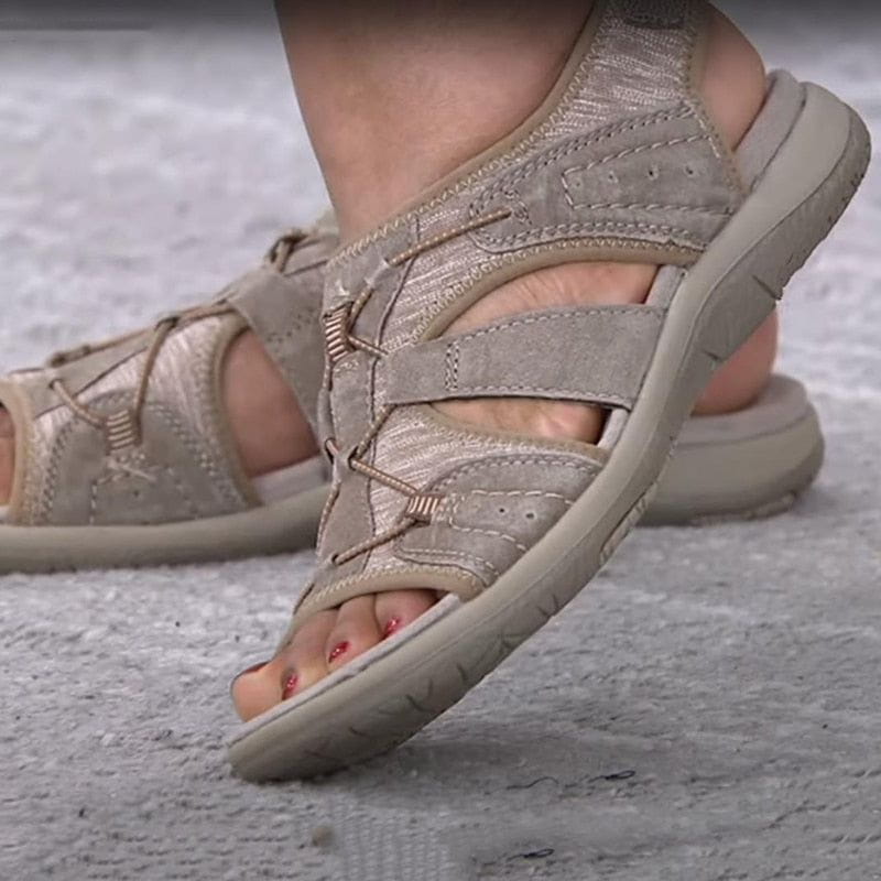 Lara | Damen Verstellbare Riemen Lässige Walking-Sandalen