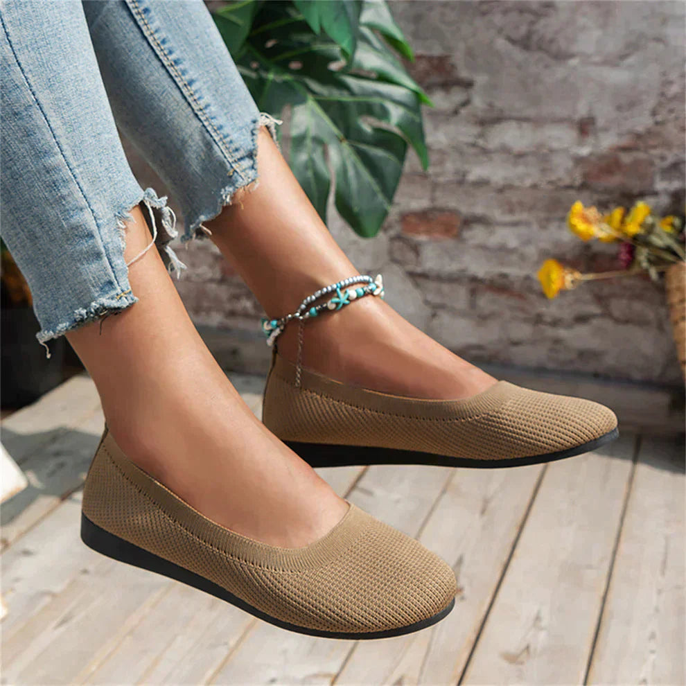 Anja | Damen Frühlings Bequeme Ballerinas