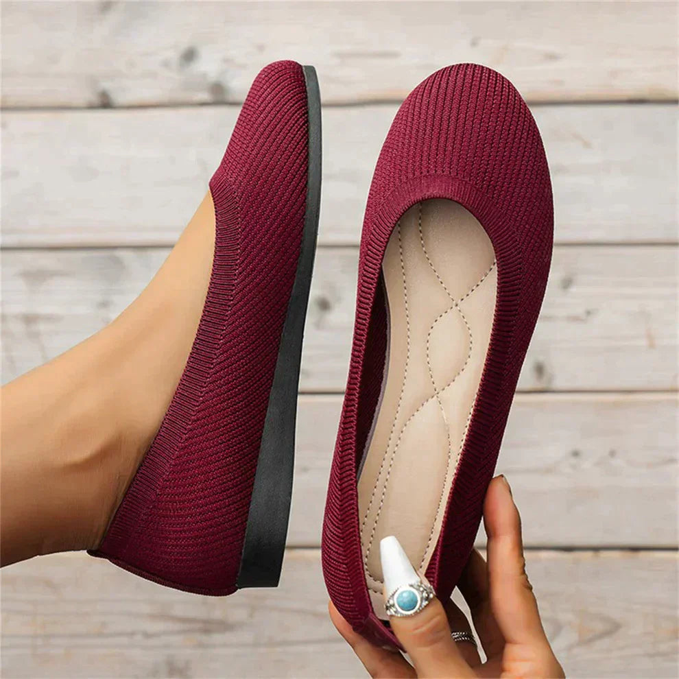Anja | Damen Frühlings Bequeme Ballerinas