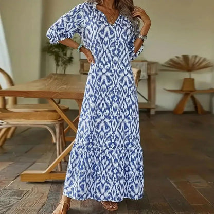 Tamara | Damen Sommer Maxikleid mit Elegantem Schnitt