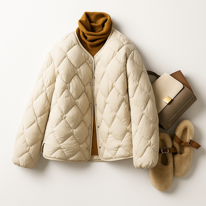 Karin | Damen Warme Gesteppt Leichte Pufferjacke
