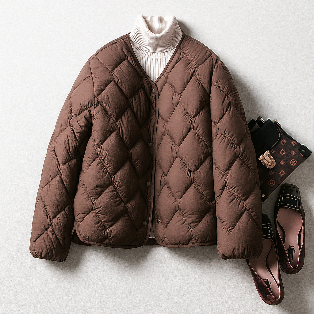 Karin | Damen Warme Gesteppt Leichte Pufferjacke