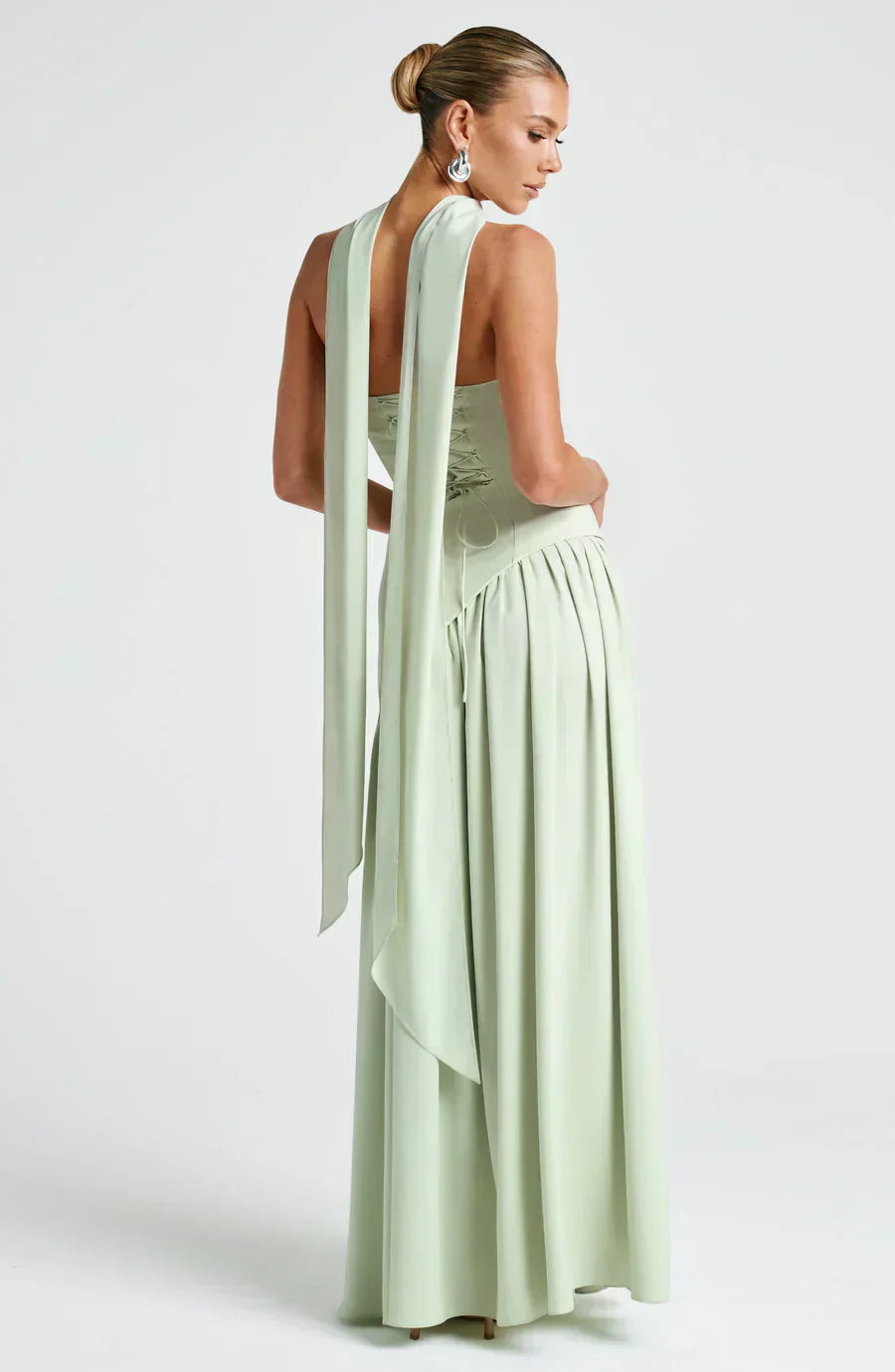 Emilia | Damen Asymmetrisches Maxi Kleid für Hochzeitsgäste