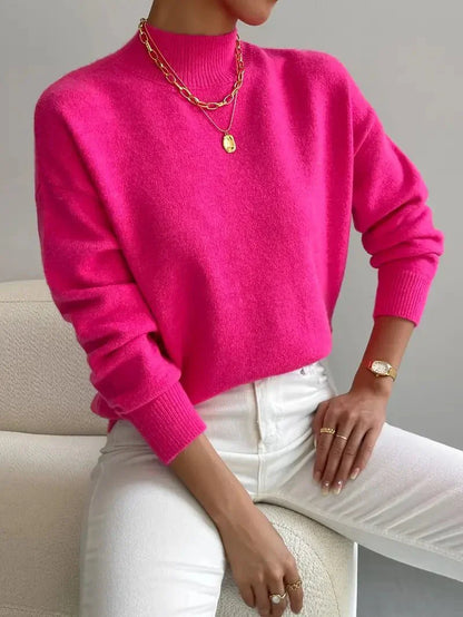 Martina | Damen Winterpullover mit Rollkragen