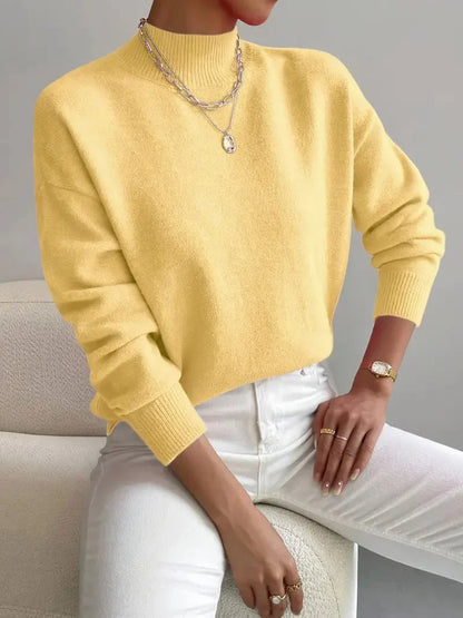 Martina | Damen Winterpullover mit Rollkragen
