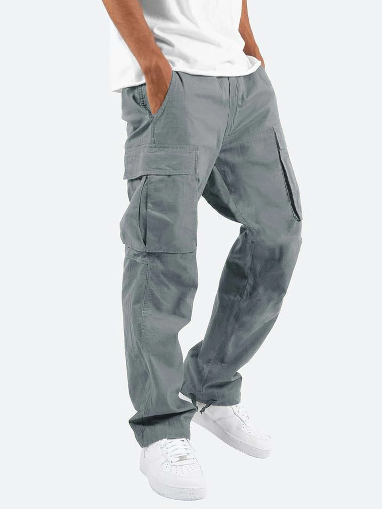 Matthias | Herren Locker sitzende Cargo-Hose mit Mehreren Taschen