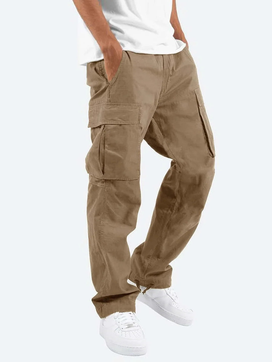 Matthias | Herren Locker sitzende Cargo-Hose mit Mehreren Taschen