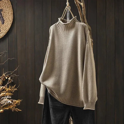 Jessica | Damen Übergroßer Rollkragenpullover