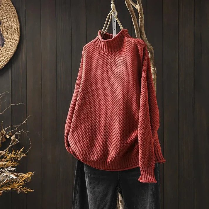 Jessica | Damen Übergroßer Rollkragenpullover
