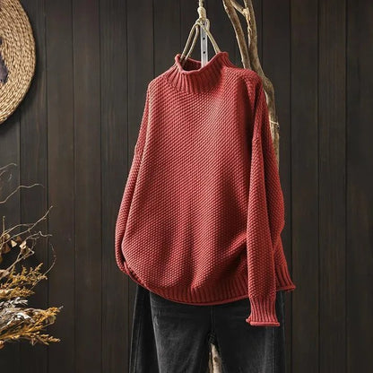 Jessica | Damen Übergroßer Rollkragenpullover