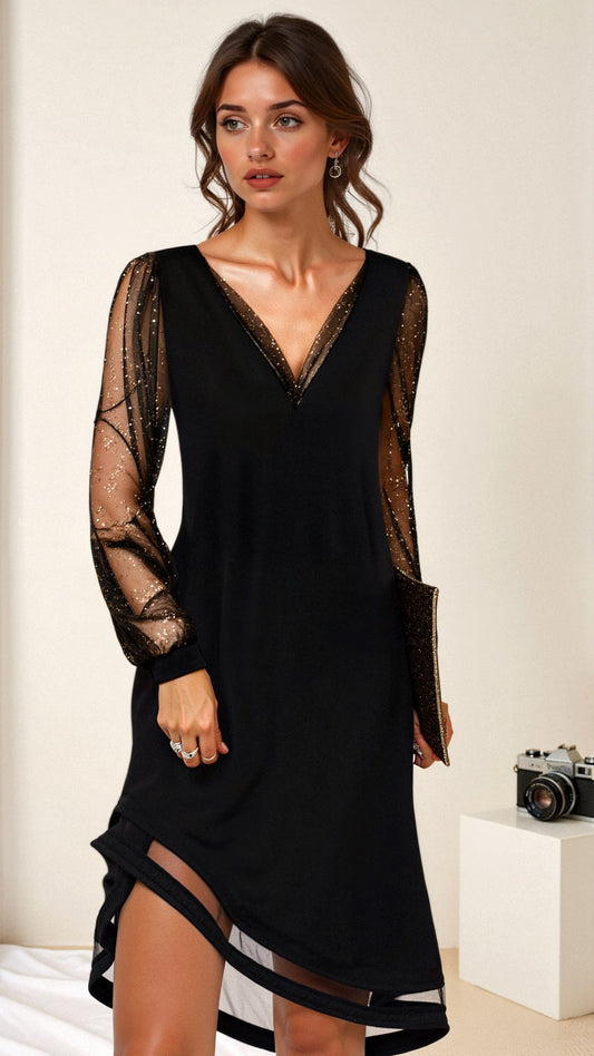 Rita | Damen Sommer Abend- und Partykleid mit Pailletten