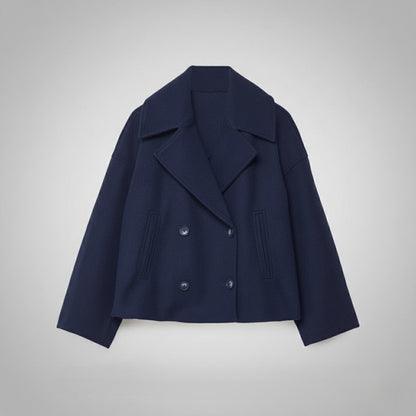 Tamara | Damen Moderne Jacke im Zweireiher-Look