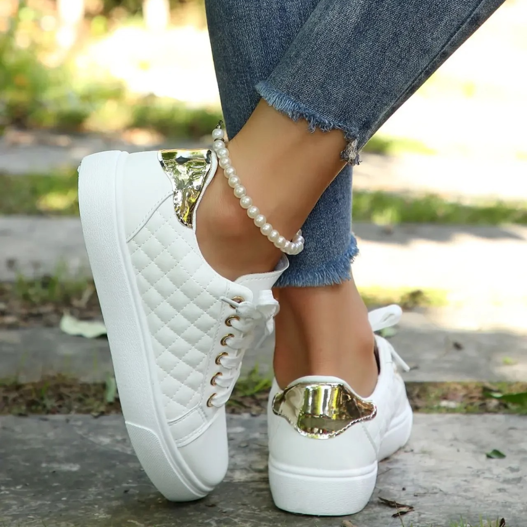 Maria | Damen klassische Schnür-Sneaker im modischen Stil