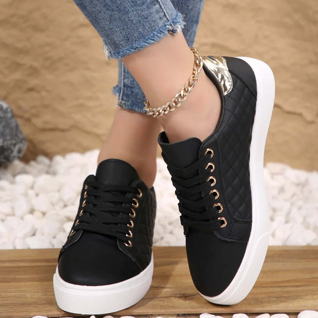 Maria | Damen klassische Schnür-Sneaker im modischen Stil