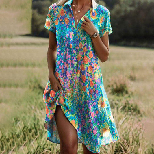 Monika | Damen Boho Chic Sommerkleid