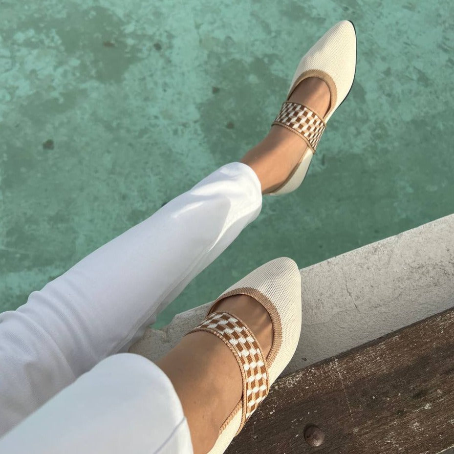 Yvonne | Damen Frühlings Ballerinas mit Riemen im Freizeitstil
