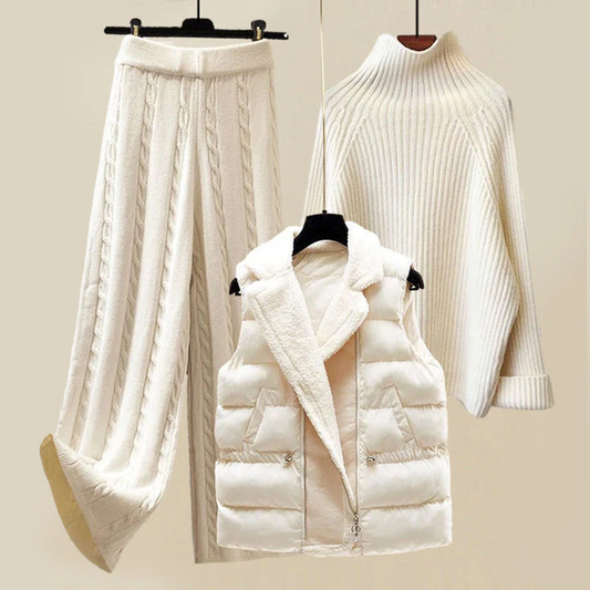 Emilia | Damen Winter-Loungewear-Set aus Strick