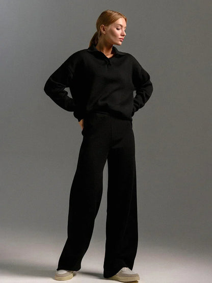 Leonie | Damen Gemütliches Herbst Relaxed Strick Set