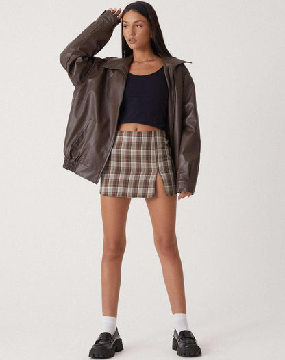 Gabriela | Damen Trendige Jacke mit Reißverschluss Wintermode