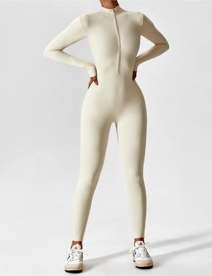 Sarah | Damen Sommer Set mit Langarmshirt und Reißverschluss