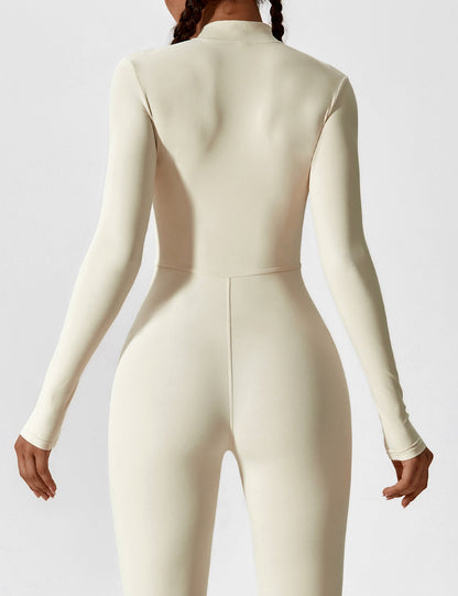 Sarah | Damen Sommer Set mit Langarmshirt und Reißverschluss