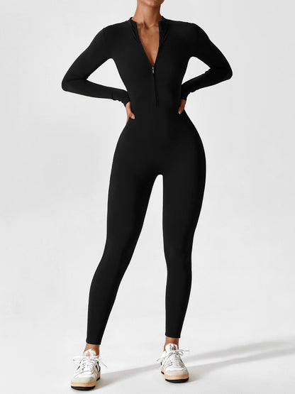 Sarah | Damen Sommer Set mit Langarmshirt und Reißverschluss