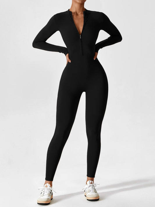 Sarah | Damen Sommer Set mit Langarmshirt und Reißverschluss