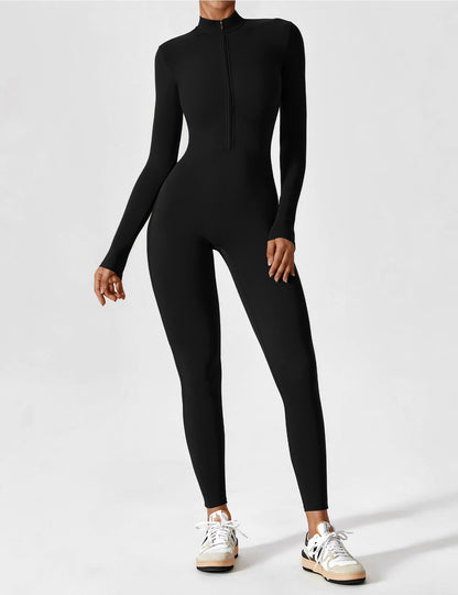 Sarah | Damen Sommer Set mit Langarmshirt und Reißverschluss