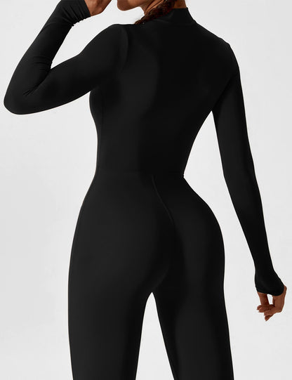 Regine | Damen Frühlings Stretch Zip-Up Jumpsuit