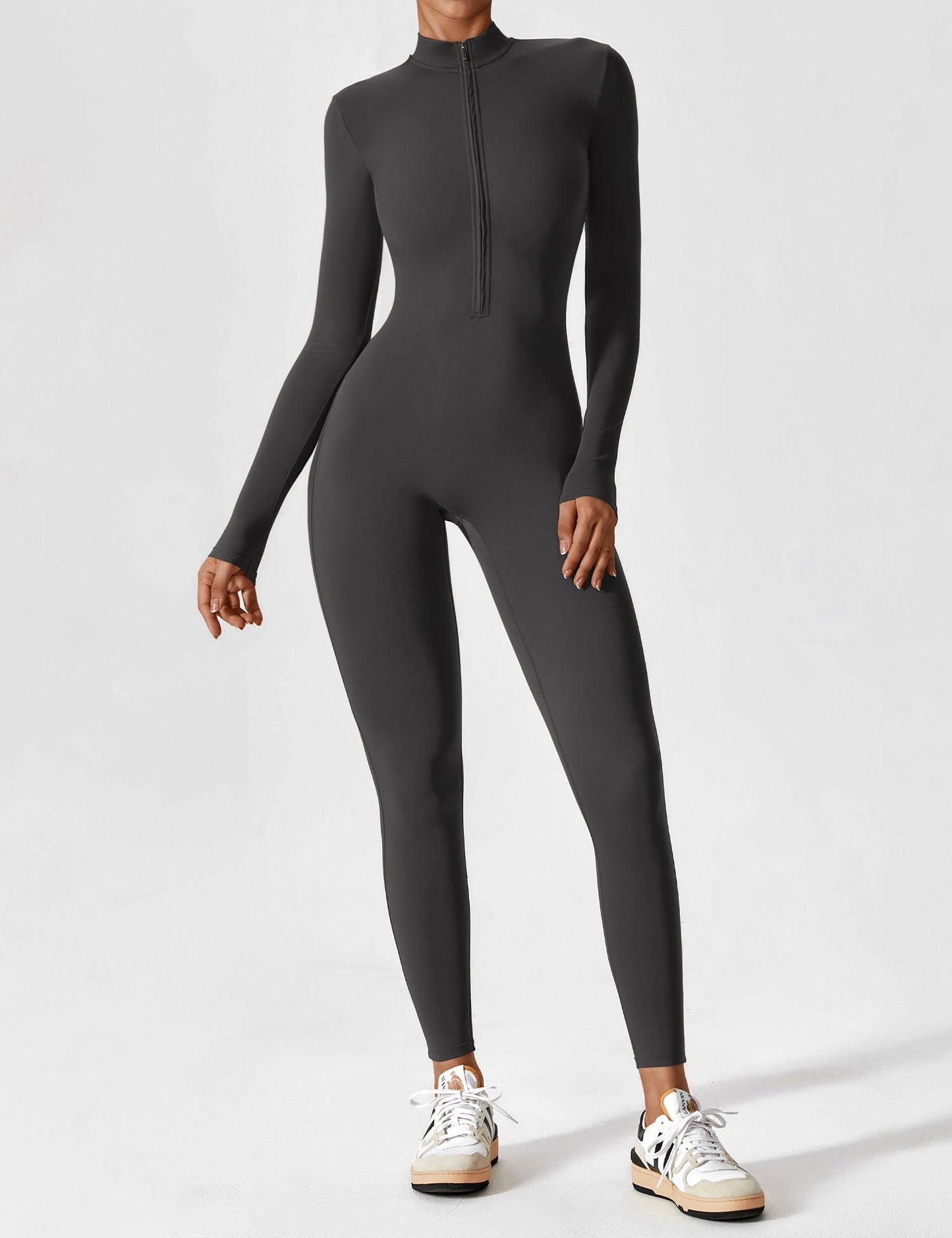 Sarah | Damen Sommer Set mit Langarmshirt und Reißverschluss