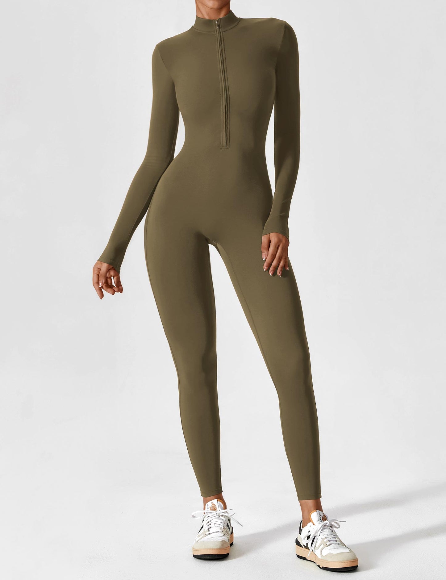 Sarah | Damen Sommer Set mit Langarmshirt und Reißverschluss