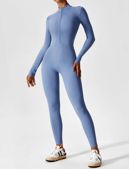 Sarah | Damen Sommer Set mit Langarmshirt und Reißverschluss