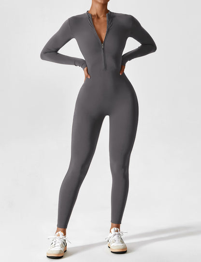 Sarah | Damen Sommer Set mit Langarmshirt und Reißverschluss