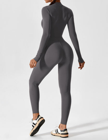 Sarah | Damen Sommer Set mit Langarmshirt und Reißverschluss
