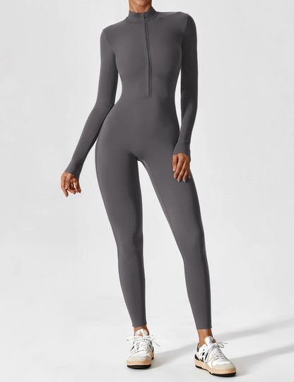 Sarah | Damen Sommer Set mit Langarmshirt und Reißverschluss