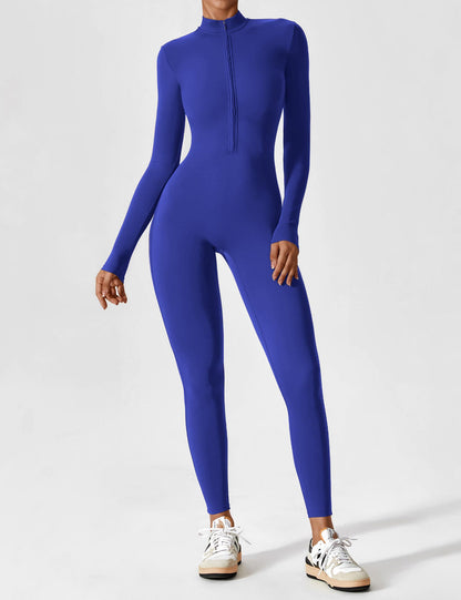 Sarah | Damen Sommer Set mit Langarmshirt und Reißverschluss
