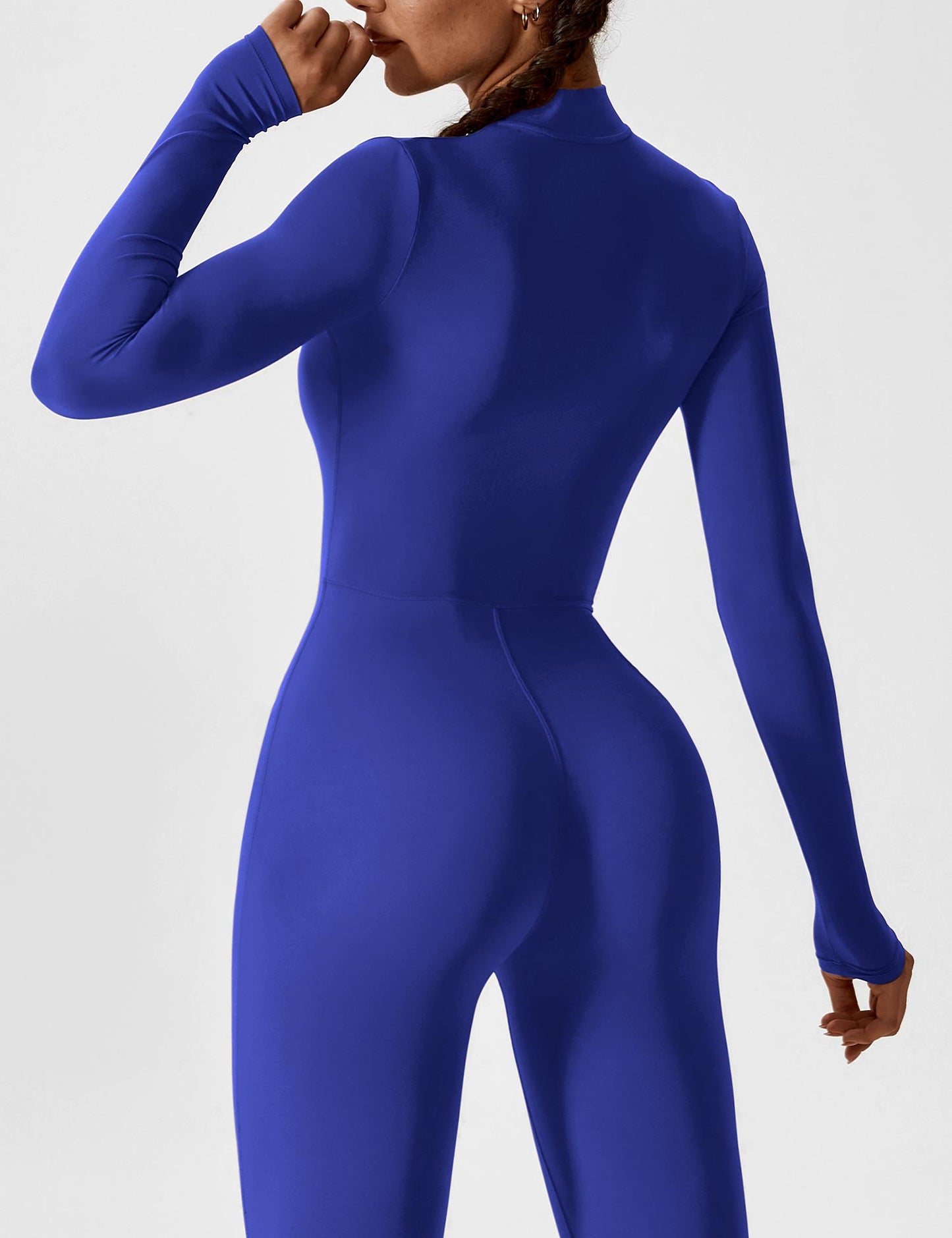 Regine | Damen Frühlings Stretch Zip-Up Jumpsuit