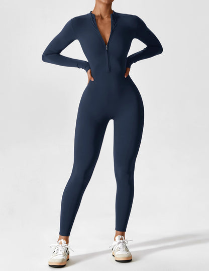Sarah | Damen Sommer Set mit Langarmshirt und Reißverschluss