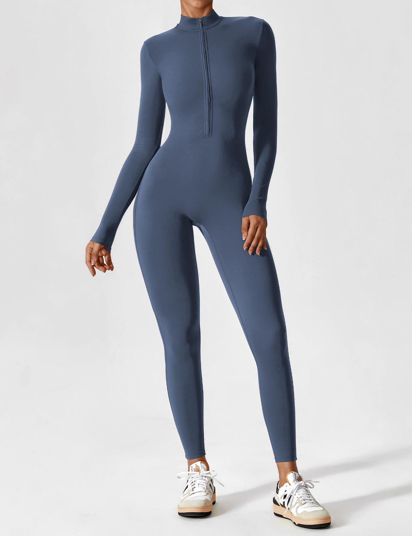 Sarah | Damen Sommer Set mit Langarmshirt und Reißverschluss