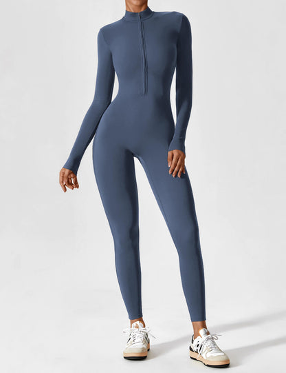 Sarah | Damen Sommer Set mit Langarmshirt und Reißverschluss