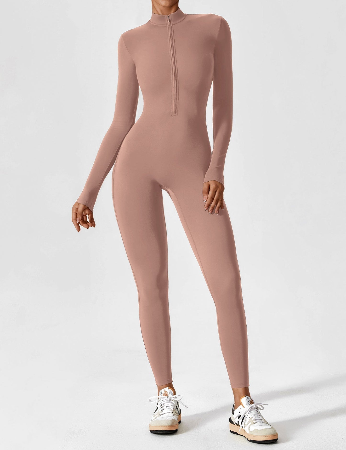Sarah | Damen Sommer Set mit Langarmshirt und Reißverschluss
